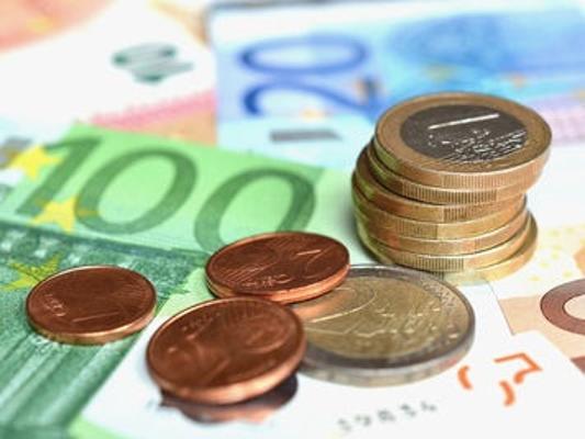 Geld Euro Münzen Scheine
