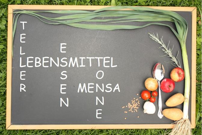 Schultafelzuschnitt Lebensmittel