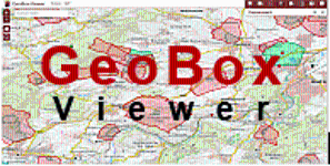 Kartenausschnitte aus GeoBox-Viewer mit Schriftzug